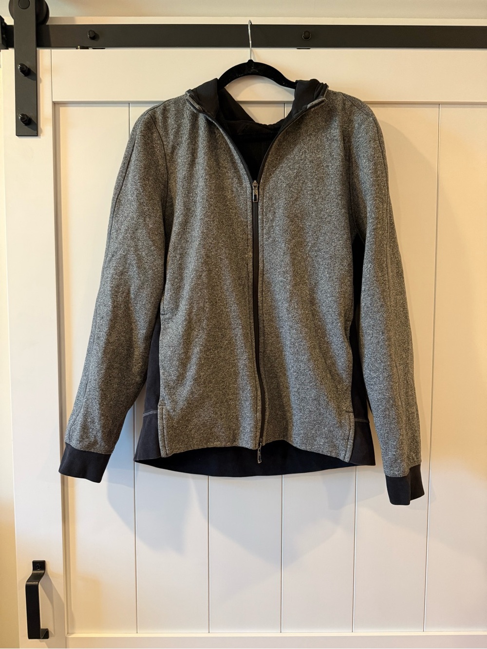 lululemon athletica Gray Full-Zip Hooded Performance Jacket